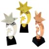 star trophy in 3 color