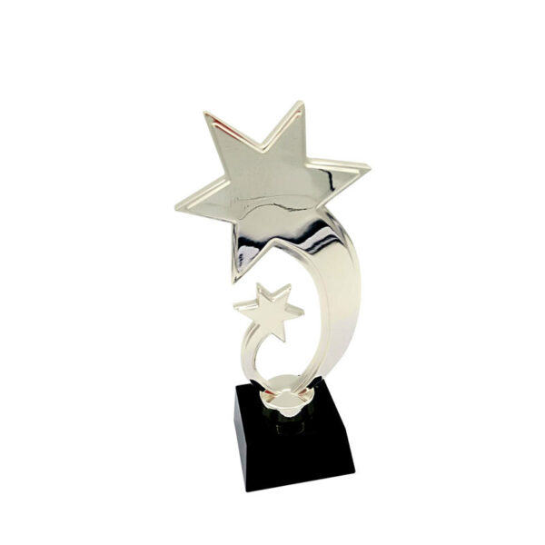 star trophy in silver color