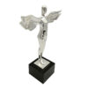 Silver plated angle wings trophy