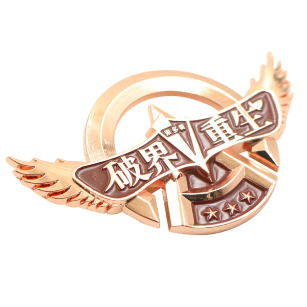 wings lapel pin metal badge